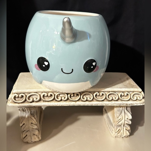 Glitter Galaxy Narwhal Mug by Se7en20. - Picture 2 of 7